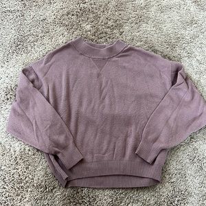 Abercrombie & Fitch crew neck purple sweater